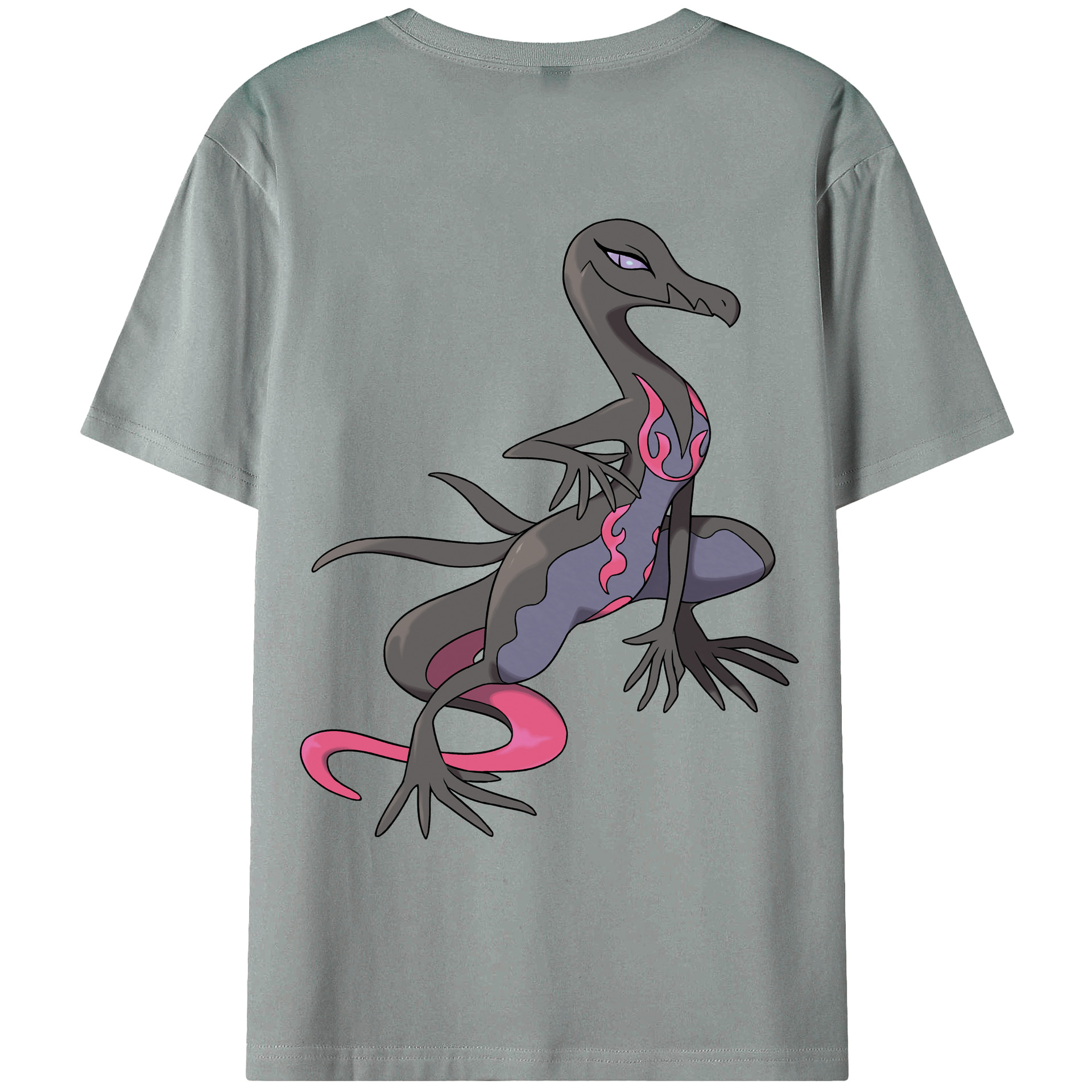（画像用） ポケットモンスター Pokémon 綿100％ メンズ半袖Tシャツ（バックプリント） 通気性